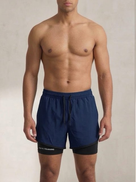 Shorts Duplo Academia Masculino