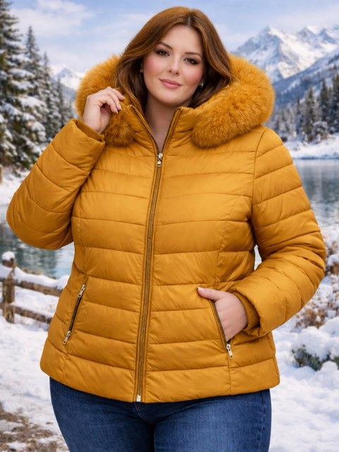 Jaqueta gominho forrada feminina plus size