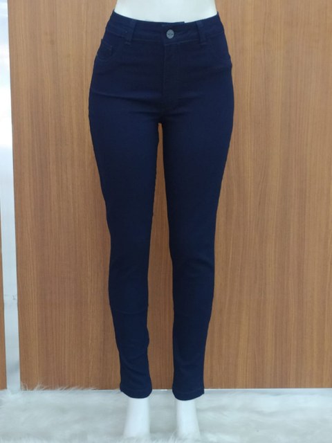 Calça Feminina Skiny jeans cor azul Marinho