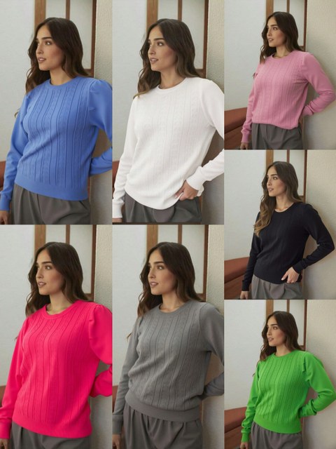 Blusa modal manga longa feminina grosso inverno J8803