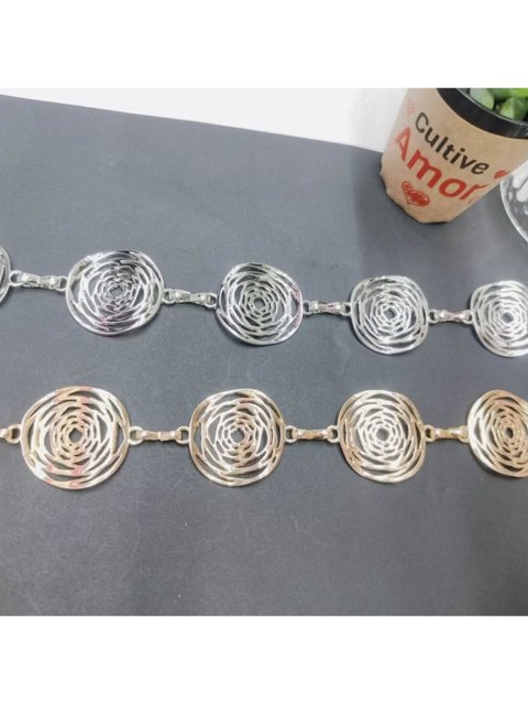 Cinto de corrente de metal feminino elegante