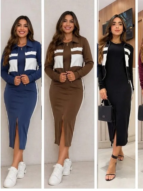 Vestido com casaquinho feminino (22)