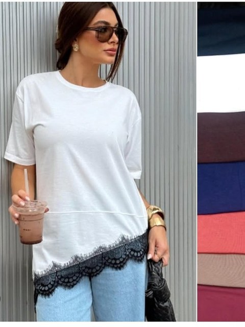 Blusinha feminina com renda na barra (14)