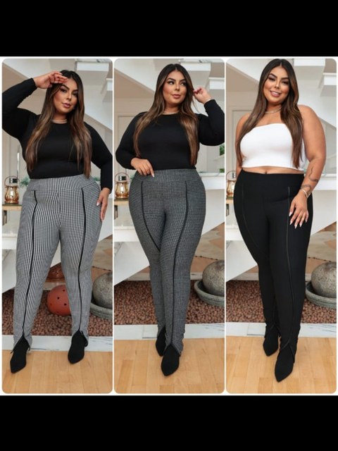 Calça legging com fenda detalhe em couro fake (72)