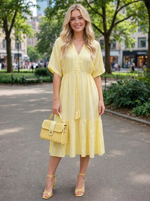 Vestido Midi Tamanho único Manga Japonesa