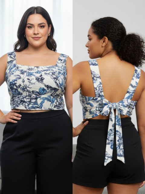 Cropped De linho Plus