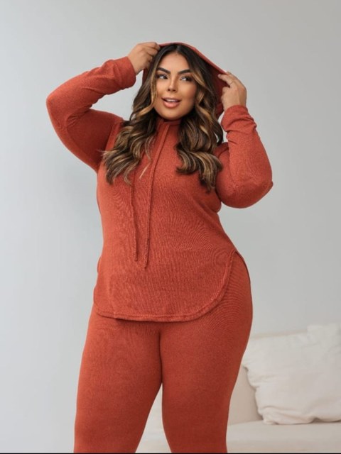 Conjunto lãzinha plus size