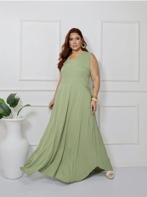 Vestido Longo alça grossa