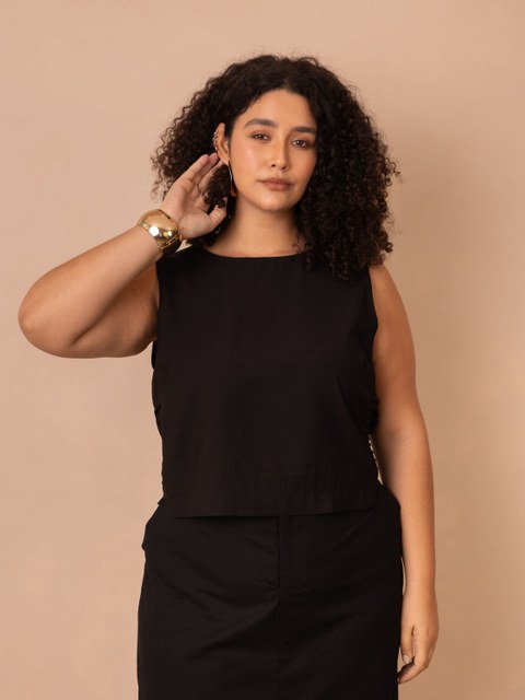 PLSML21 - Blusa Stella Alfaiataria Plus