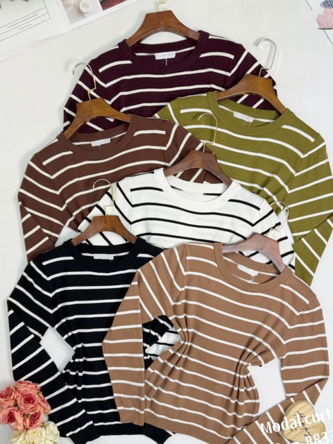 Blusa de listrada lãzinha importado pedro ji