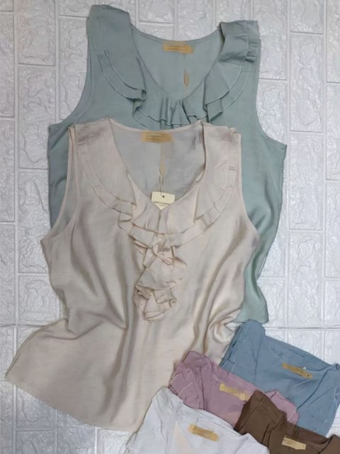 Blusa frente com babado importado pedro ji