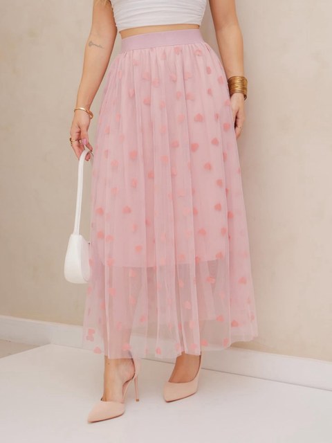Saia de tule coração importado pedro ji