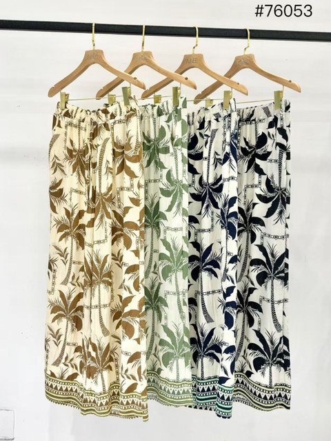 Calça de pantalona estampado importado pedro ji