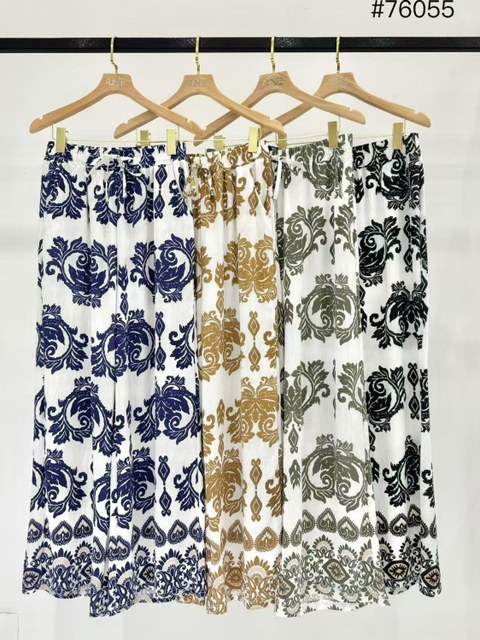 Calça de pantalona estampado importado pedro ji