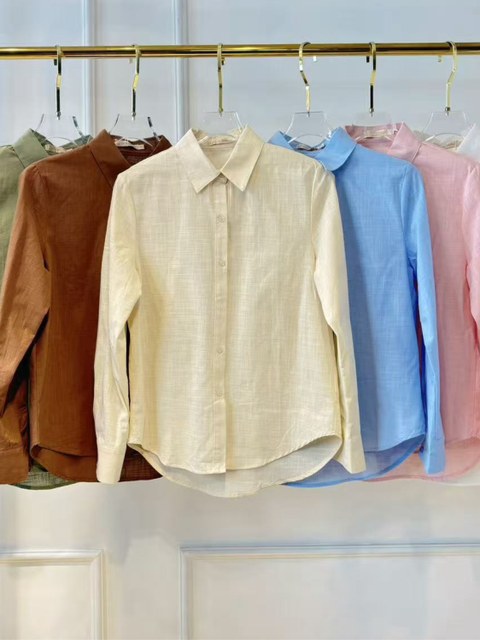 Blusa de camisa linho importado pedro ji