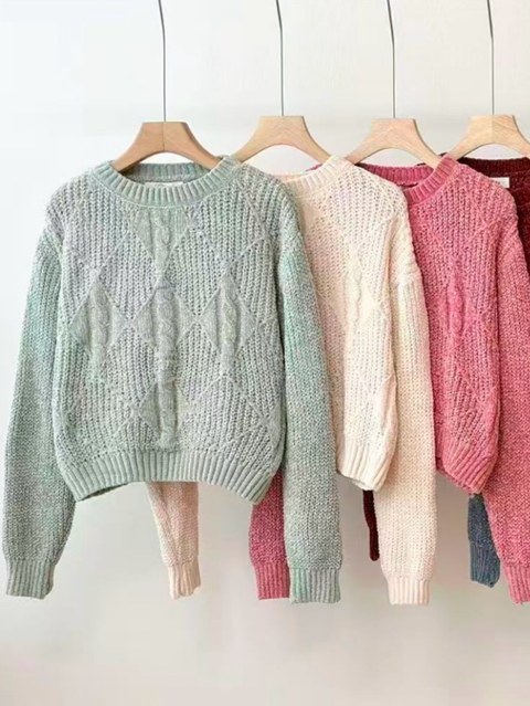 Blusa de cropped chenile importado pedroji