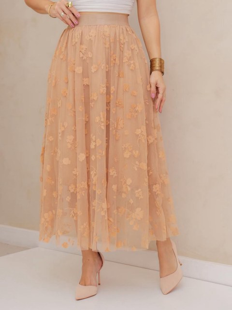 Saia de tule flor importado pedro ji