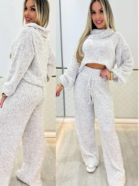 Conjunto Tricot mousse de calça
