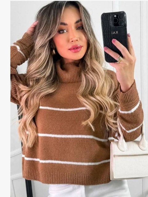 Blusa Tricot modal gola alta