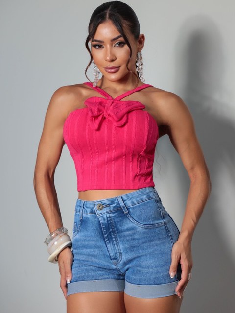 Short Jeans Feminino Com Elastano Premium 5098