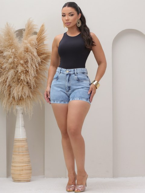 Short Jeans Feminino Sem Elastano 5121