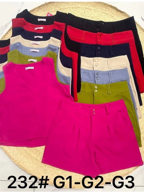 Cojunto Plus Shorts+Blusa
