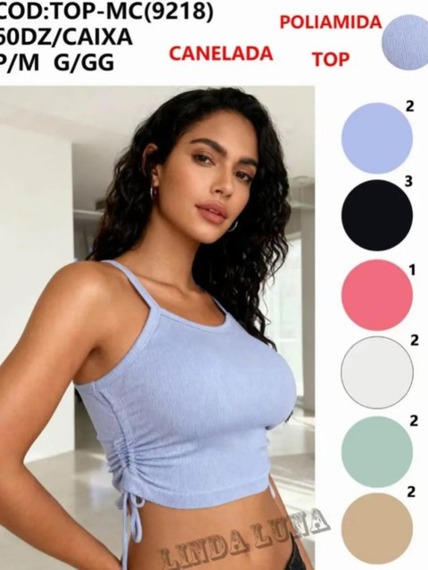 Academia Regata Poliamida com Laçinho TOP-MC(9218)