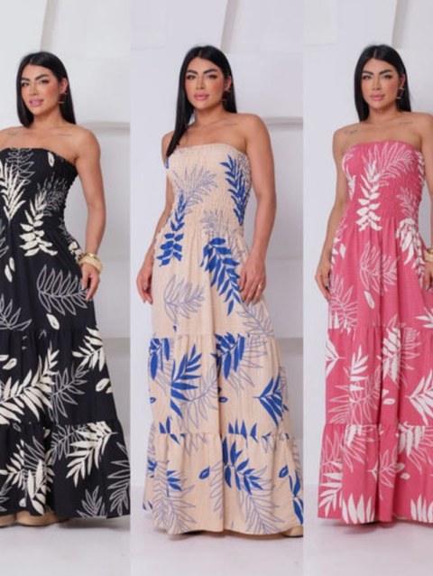 Vestido Longo Elastec na Costa VES-043-CH134
