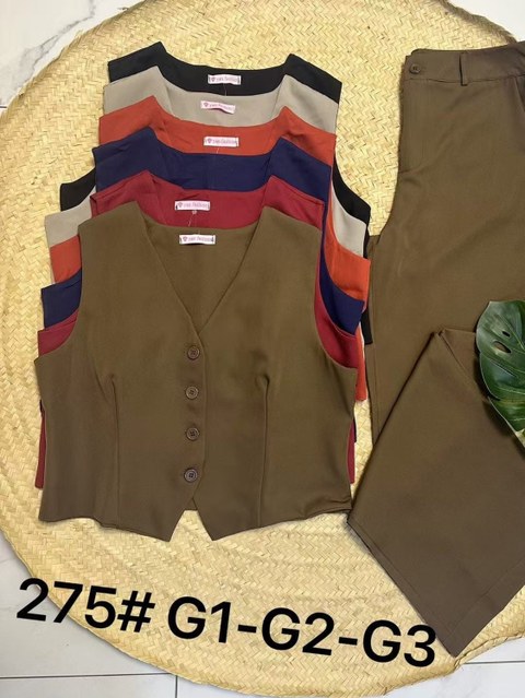 Conjunto Alfaiataria Plusize calça e colete