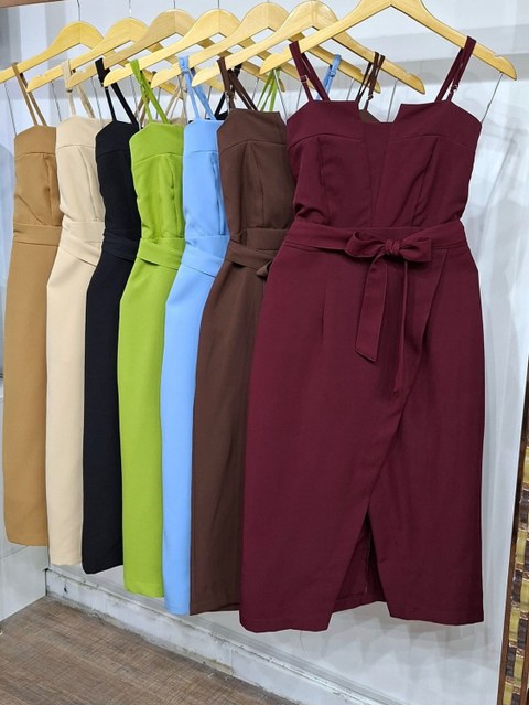 Vestido Midi Alfaiataria AF FF-VES-044-XY-575