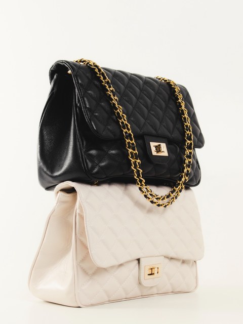 Bolsa em matelassê em couro 10160309