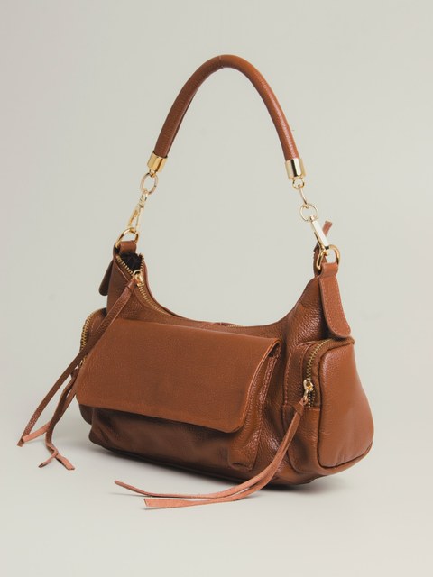 Bolsa cargo em couro Carlota 11150259