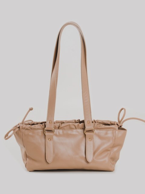 Bolsa baguete em couro 10950289