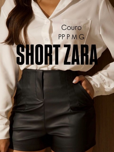 Short zara  Couro fack country rodeio