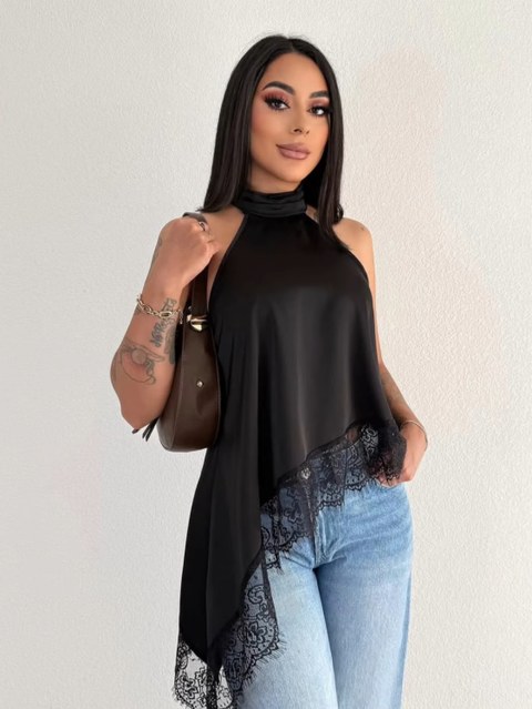 Blusa Renda gola