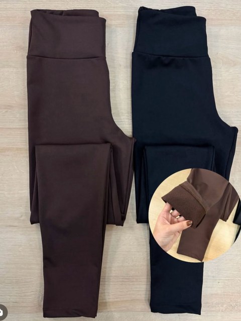 Calça Legging peluciada agasalho inverno básica casual