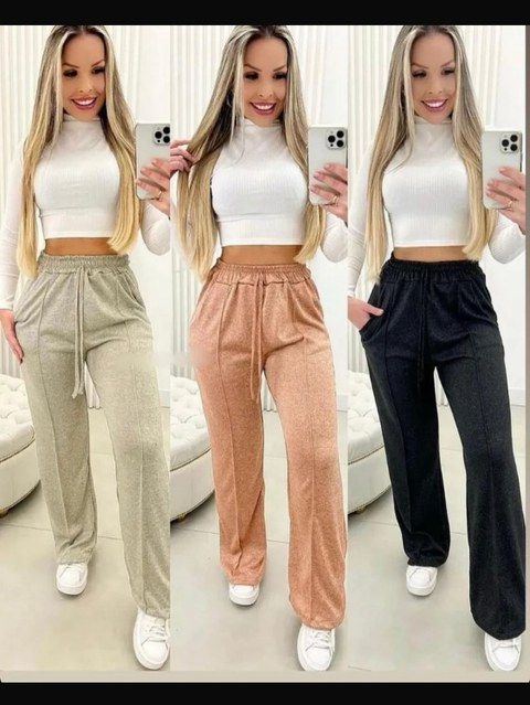 Calça pantalona lãzinha inverno