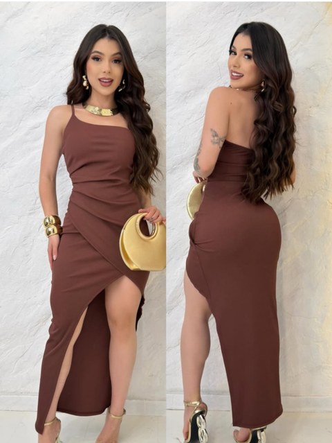 Vestido Diva Longo midi Verão novidade lançamento