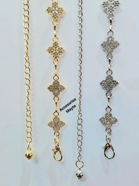 Cinto corrente femenino modelo trevo 🍀 com estras