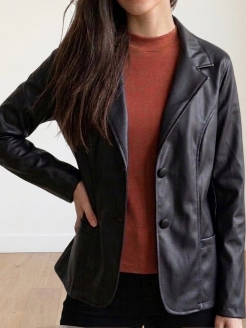 Blazer couro ecológico