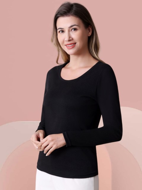 Roupa Térmica Feminina Segunda Pele Manga Larga Dupla Camada