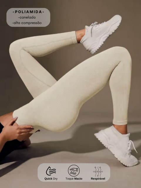 Legging Canelada alta compressão BGF02