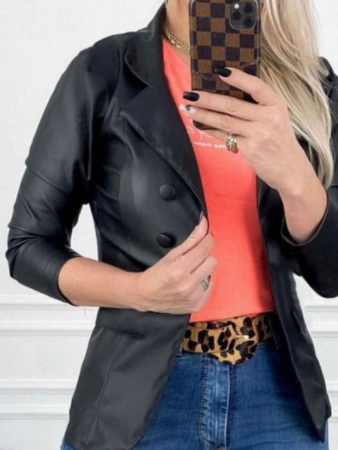 Blazer couro ecológico