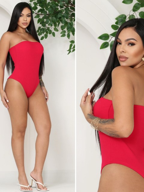 Body feminino anarruga tomara que caia moda verão