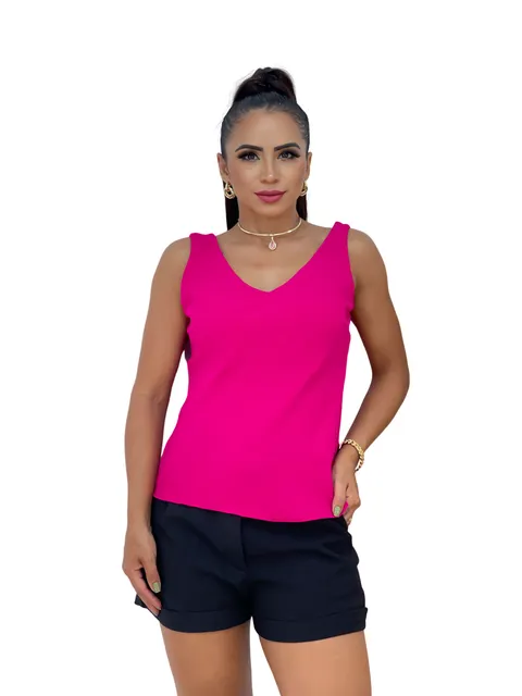 (Blusa Decote V Feminino)**