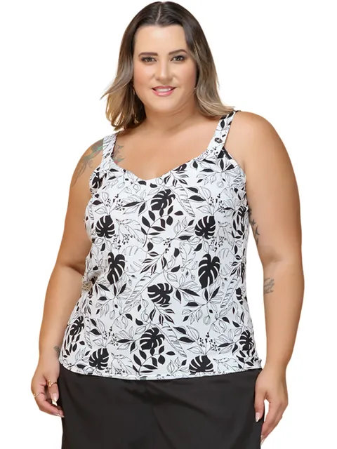 (Regata Duna Botao )Plus Size