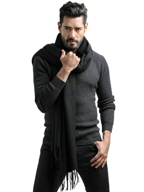 (Cachecol Liso Grosso Masculino)**