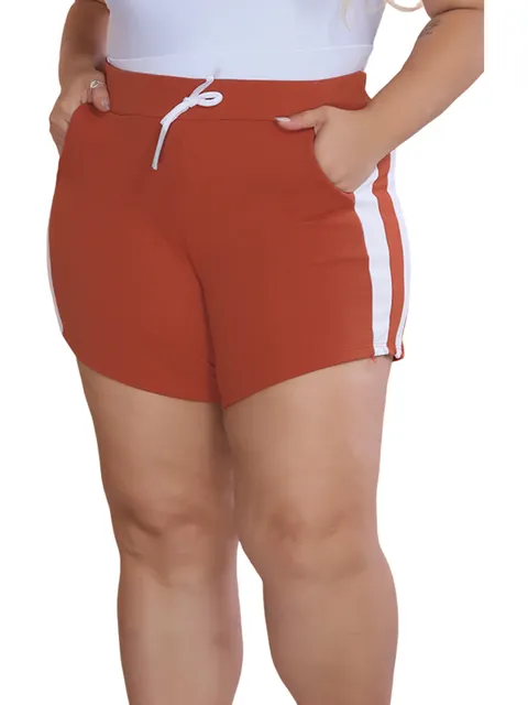 (Kit 3Pcs Short Faixa Feminina)**