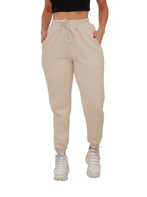 (Calça Moletom Grosso Feminina)**