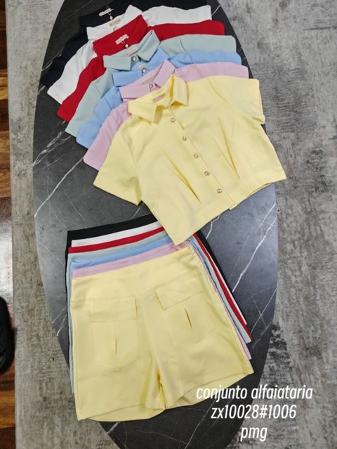 conjunto  alfaiataria  com manga